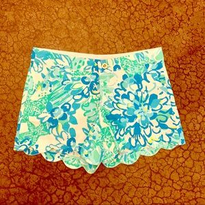 Lilly Pulitzer Buttercup Scalloped Shorts